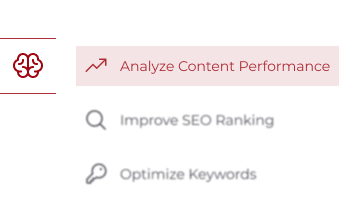 Proactive content optimization interface